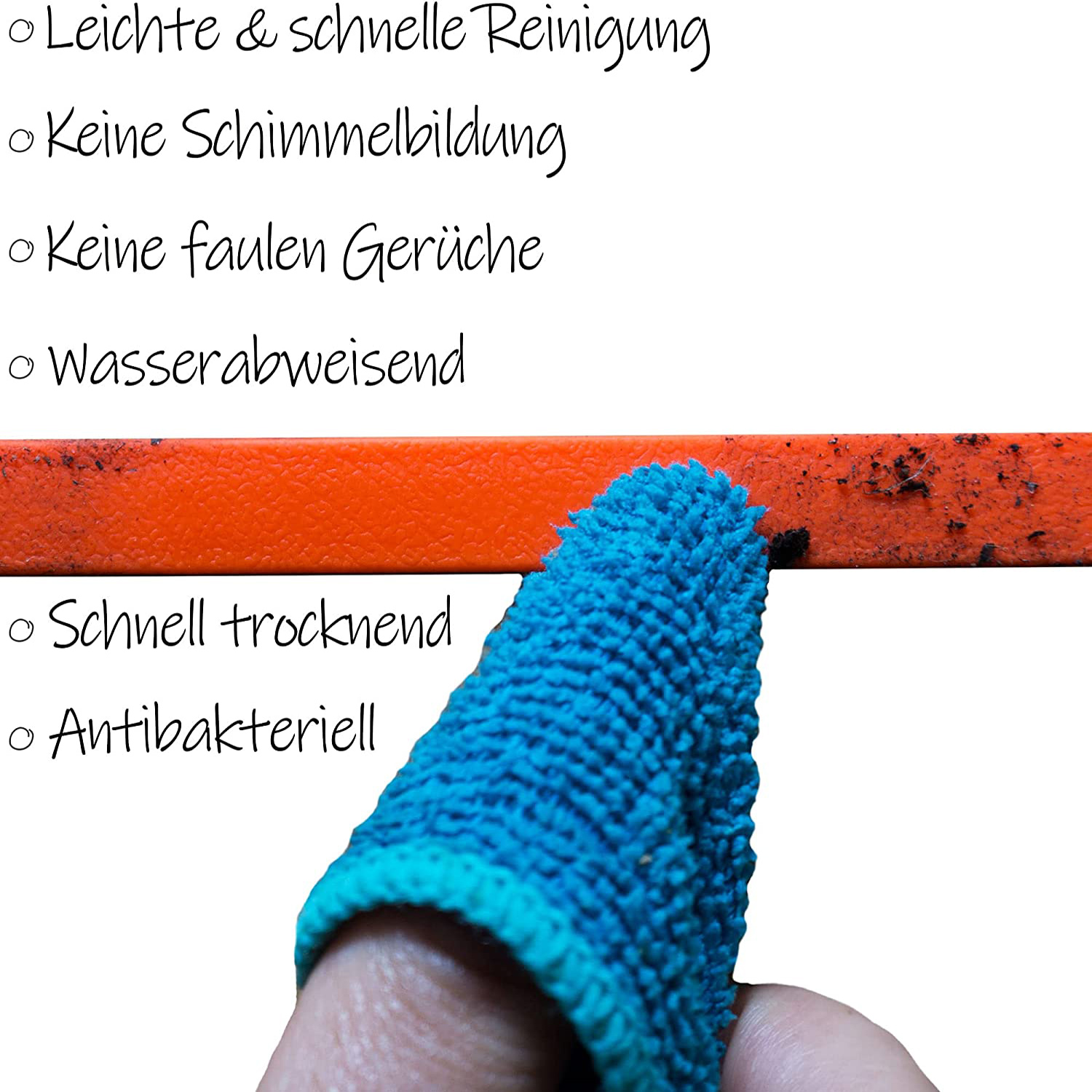 hundeleine aus biothane wird gereinigt
